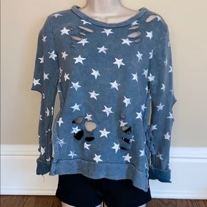 Vintage Havana Distressed Star Soft Sweatshirt